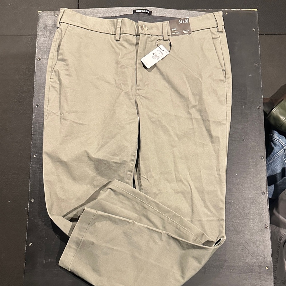 Express Men's Olive Green Chinos